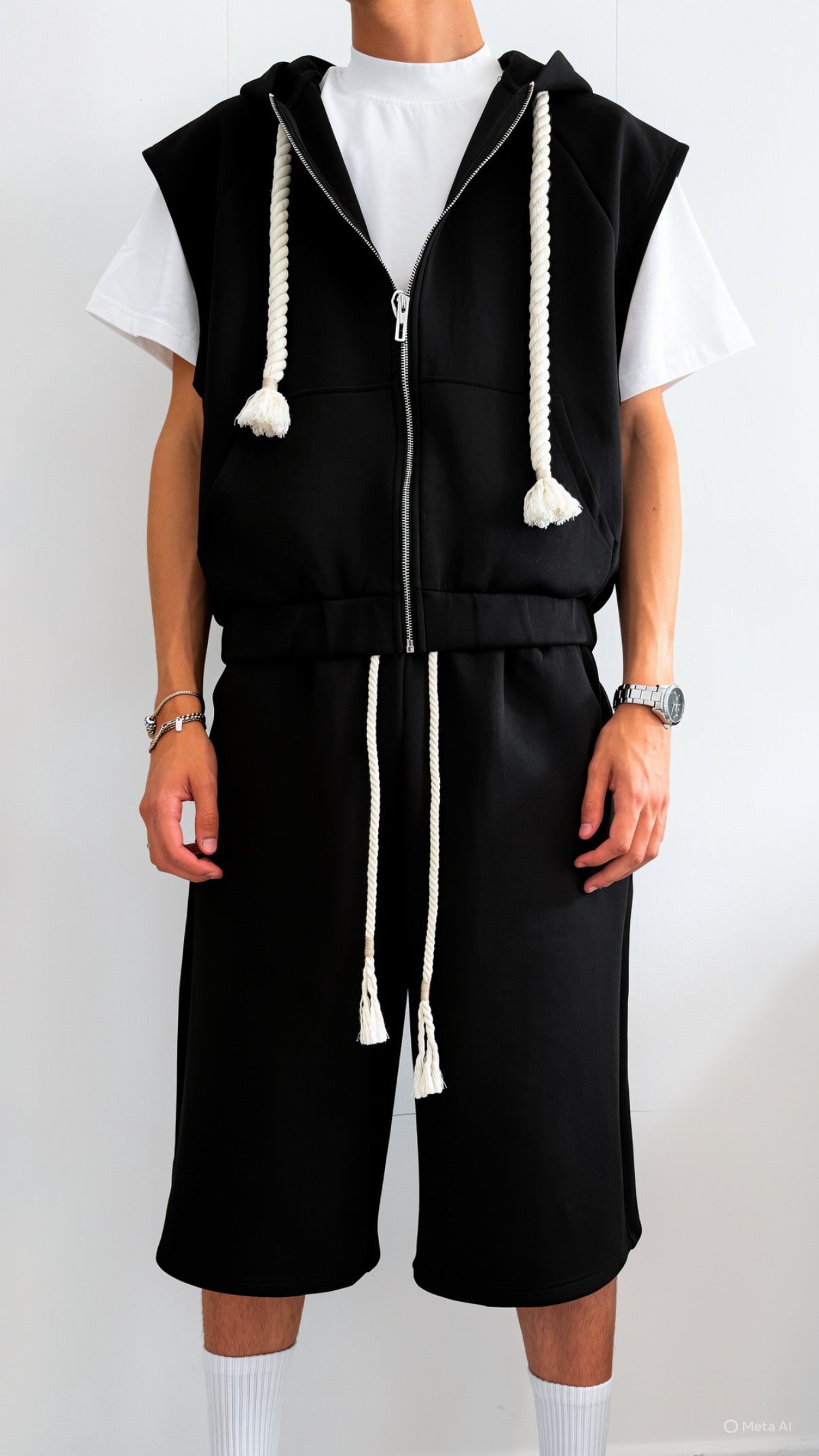 NAM Shadow Zip Set – Coordinato Premium Black