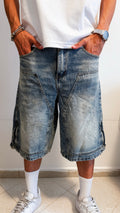 NAM Carpenter Denim Shorts – Vintage Wash Urban Fit