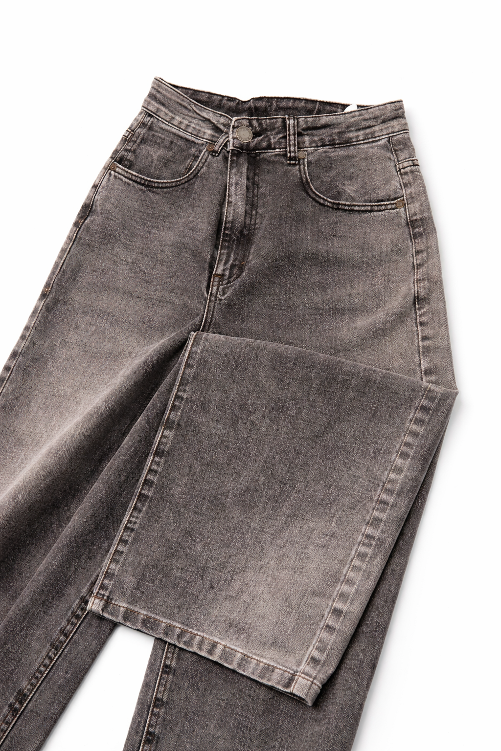 NAM Washed Grey Baggy Jeans