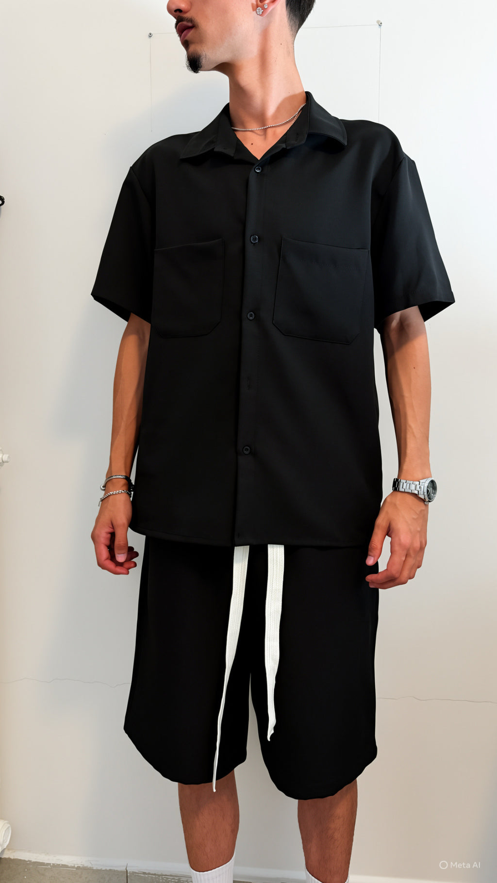 NAM Urban Flow Set – Premium Black Summer Coord
