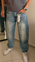 NAM Cross Strass Baggy Jeans